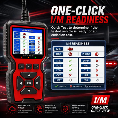 OBD2 Scanner Plug-In LCD Live Data & Freeze Frame
