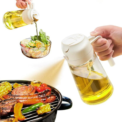 Oil Dispenser 2-In-1 Spray & Pour 470ml Glass