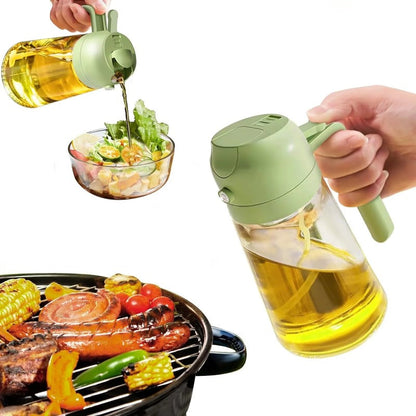 Oil Dispenser 2-In-1 Spray & Pour 470ml Glass