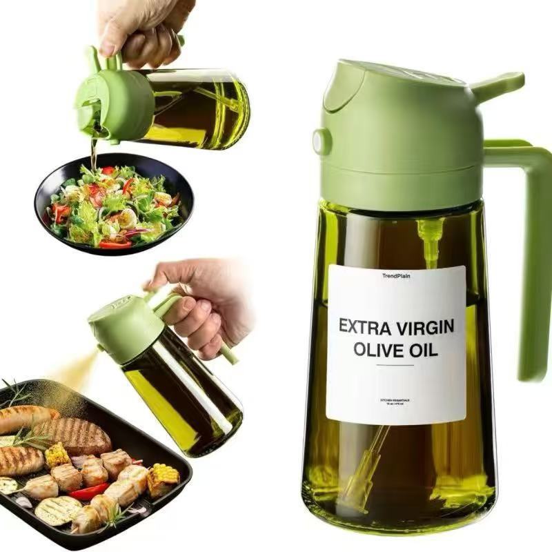Oil Dispenser 2-In-1 Spray & Pour 470ml Glass