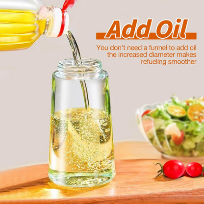 Oil & Vinegar Dispenser Glass Dual-Function Sprayer & Pourer