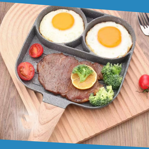 Omelette Pan 4-Cavity Non-Stick Induction Compatible