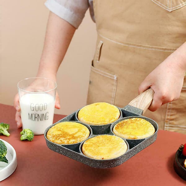 Omelette Pan 4-Cavity Non-Stick Induction Compatible