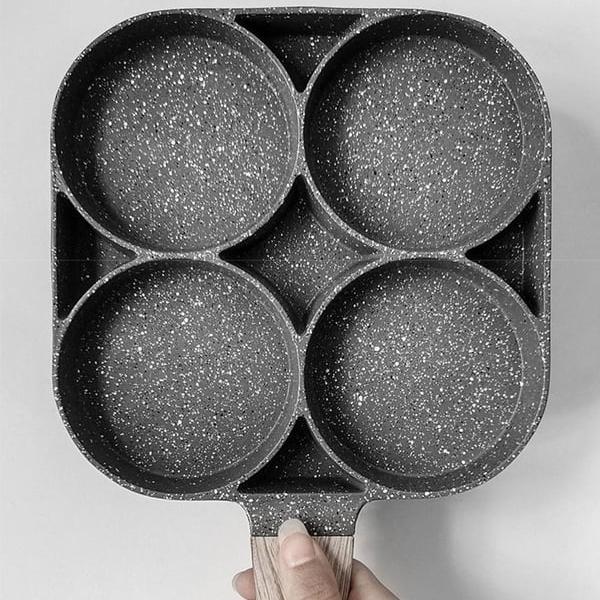 Omelette Pan 4-Cavity Non-Stick Induction Compatible