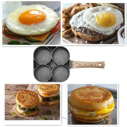 Omelette Pan 4-Cavity Non-Stick Induction Compatible