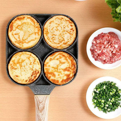 Omelette Pan 4-Cavity Non-Stick Induction Compatible