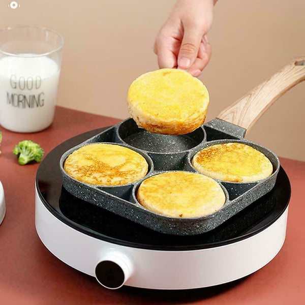Omelette Pan 4-Cavity Non-Stick Induction Compatible