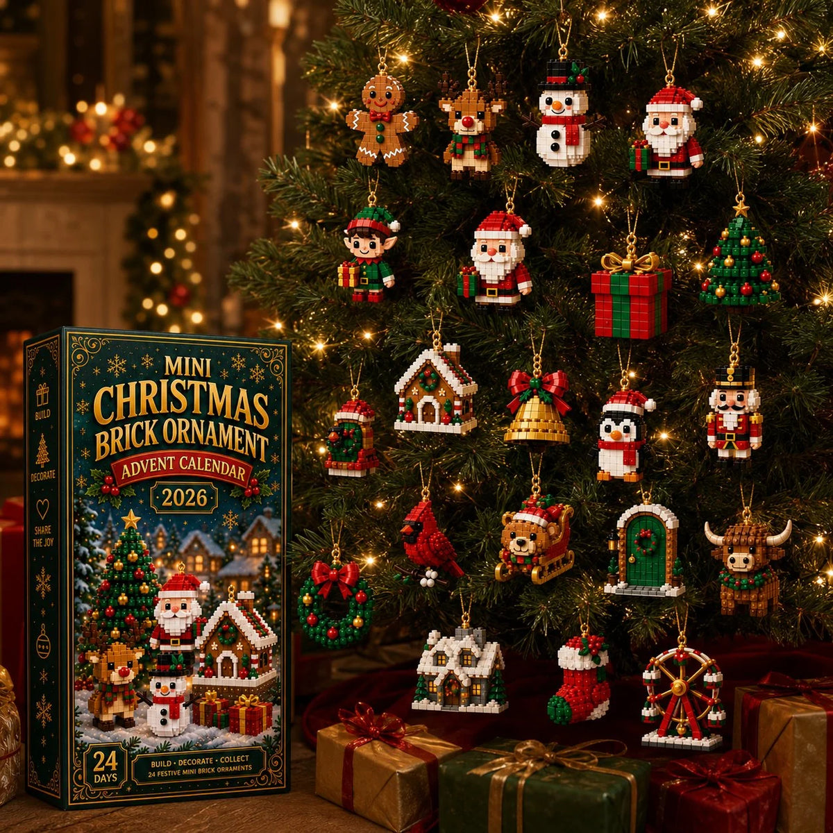 Ornament Advent Calendar 24 Mini Building Sets