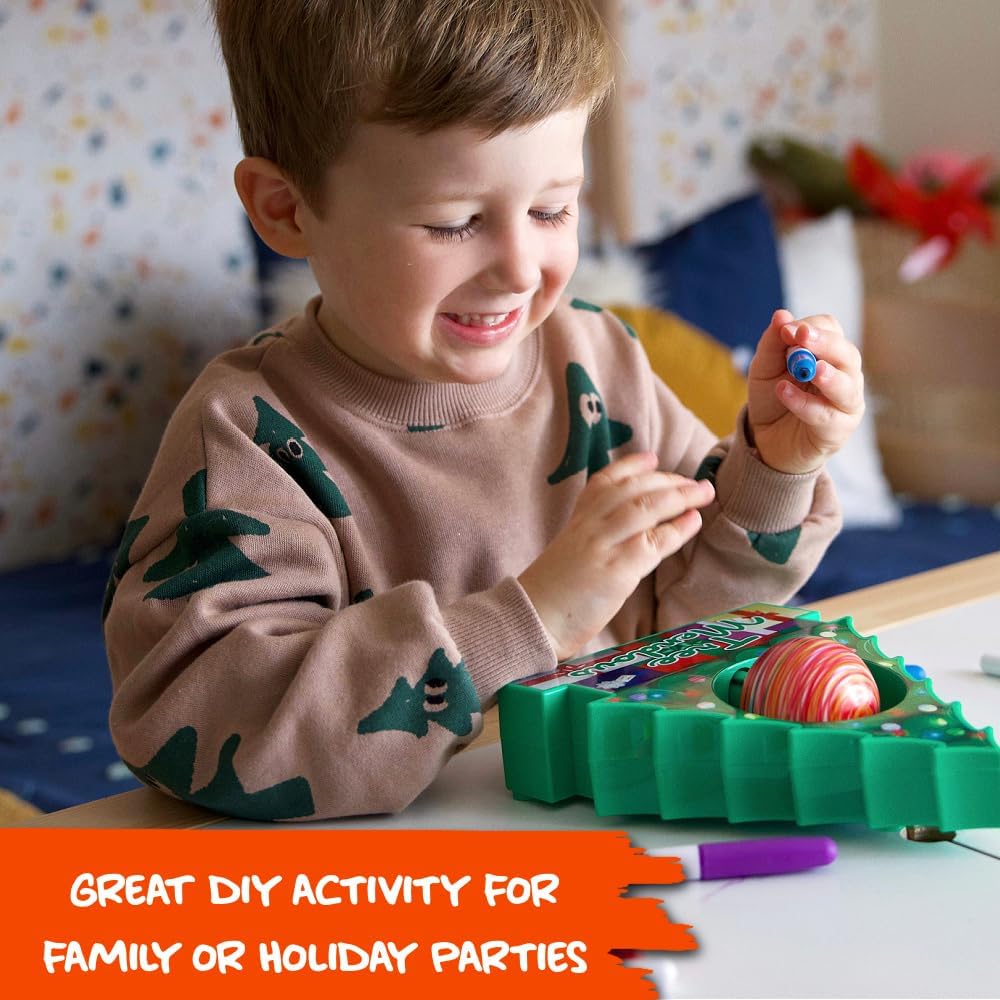 Ornament Decorating Kit Motorized Spinning With Lights & Music