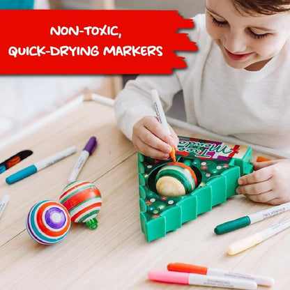 Ornament Decorating Kit Motorized Spinning With Lights & Music