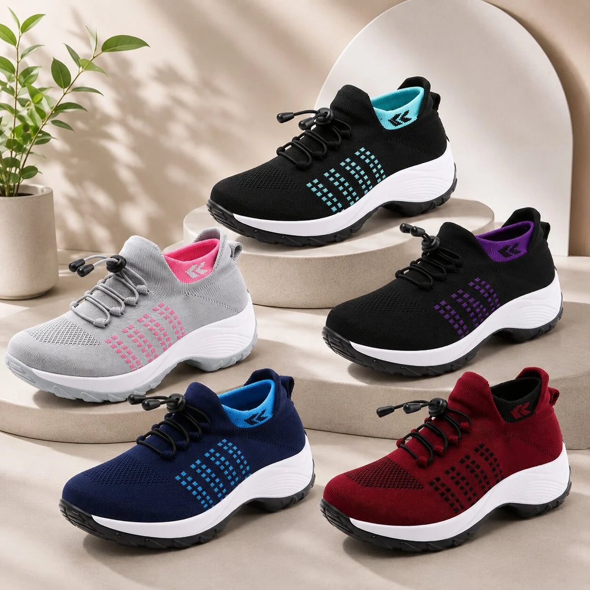 Orthopaedic Sneakers Wide Toe Box & Cushioned Heel
