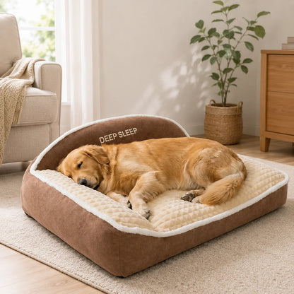 Orthopedic Dog Bed Memory Foam Washable Cover Non-Slip Base