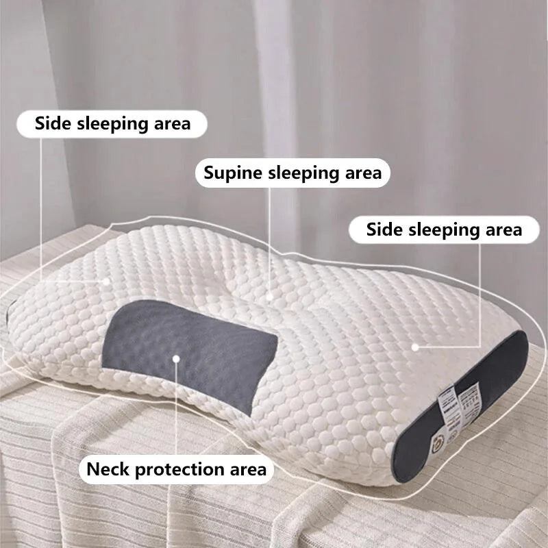 Orthopedic Pillow Contoured Neck Support Removable Washable Cover