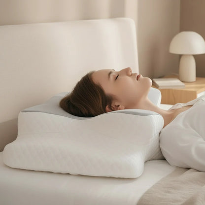 Orthopedic Pillow Memory Foam Two Contour Heights Washable Cover