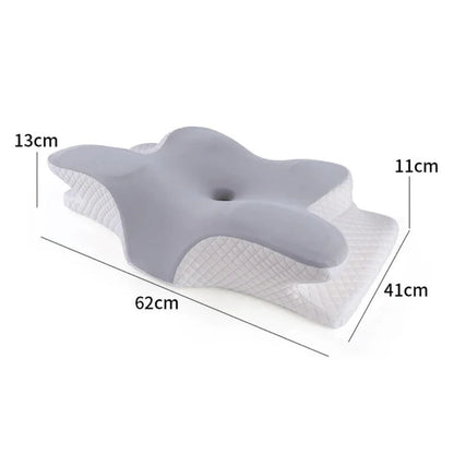 Orthopedic Pillow Memory Foam Two Contour Heights Washable Cover