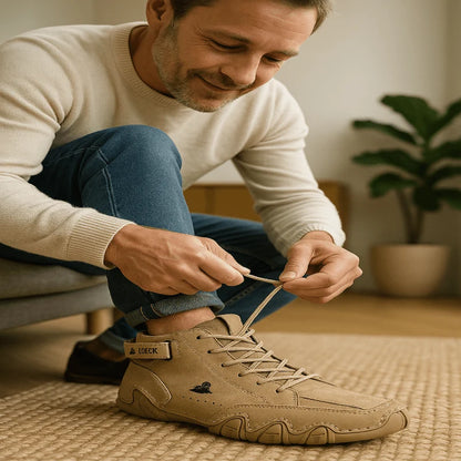 Orthopedic Shoes Waterproof Breathable Slip-Resistant Leather Upper