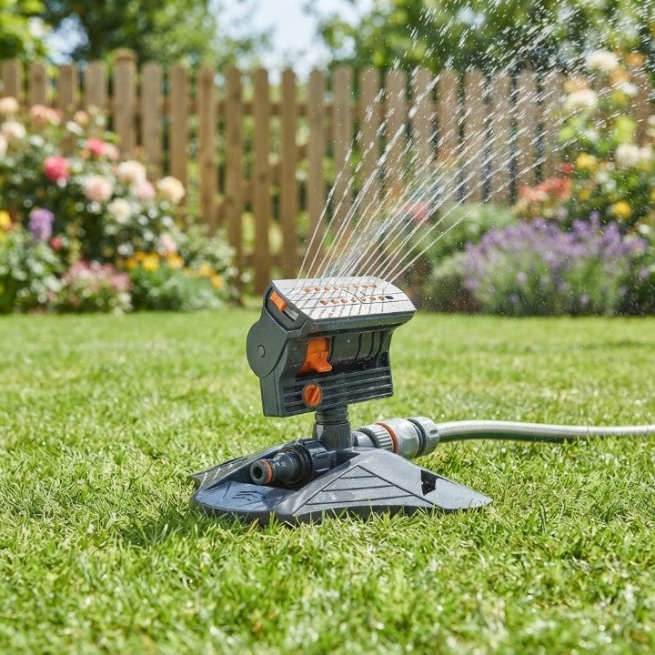 Oscillating Sprinkler 16 Turbine Nozzles Metal Body & Dual Filter