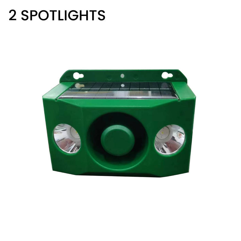 Outdoor Animal Repellent Solar-Powered Motion-Activated Strobe & Alarm Weatherproof