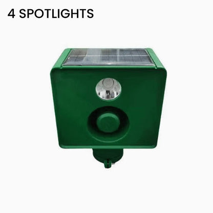 Outdoor Animal Repellent Solar-Powered Motion-Activated Strobe & Alarm Weatherproof