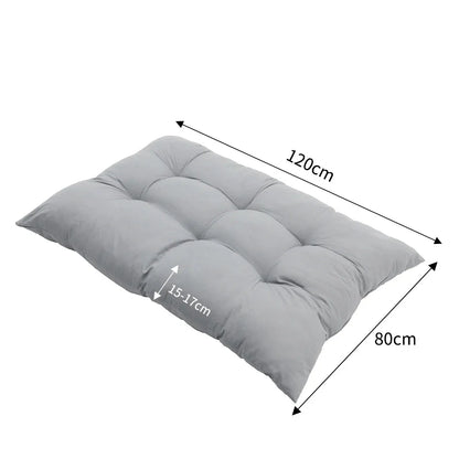 Outdoor Bench Cushion Quilted Weather-Resistant Breathable Fabric