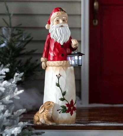 Outdoor Christmas Decoration LED Lantern All-Weather Resin