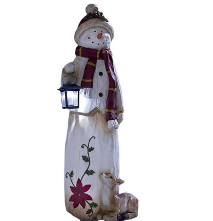 Outdoor Christmas Decoration LED Lantern All-Weather Resin
