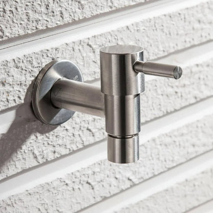 Outdoor Faucet 304 Stainless Steel Wall-Mounted Rust-Resistant