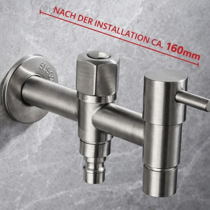 Outdoor Faucet 304 Stainless Steel Wall-Mounted Rust-Resistant