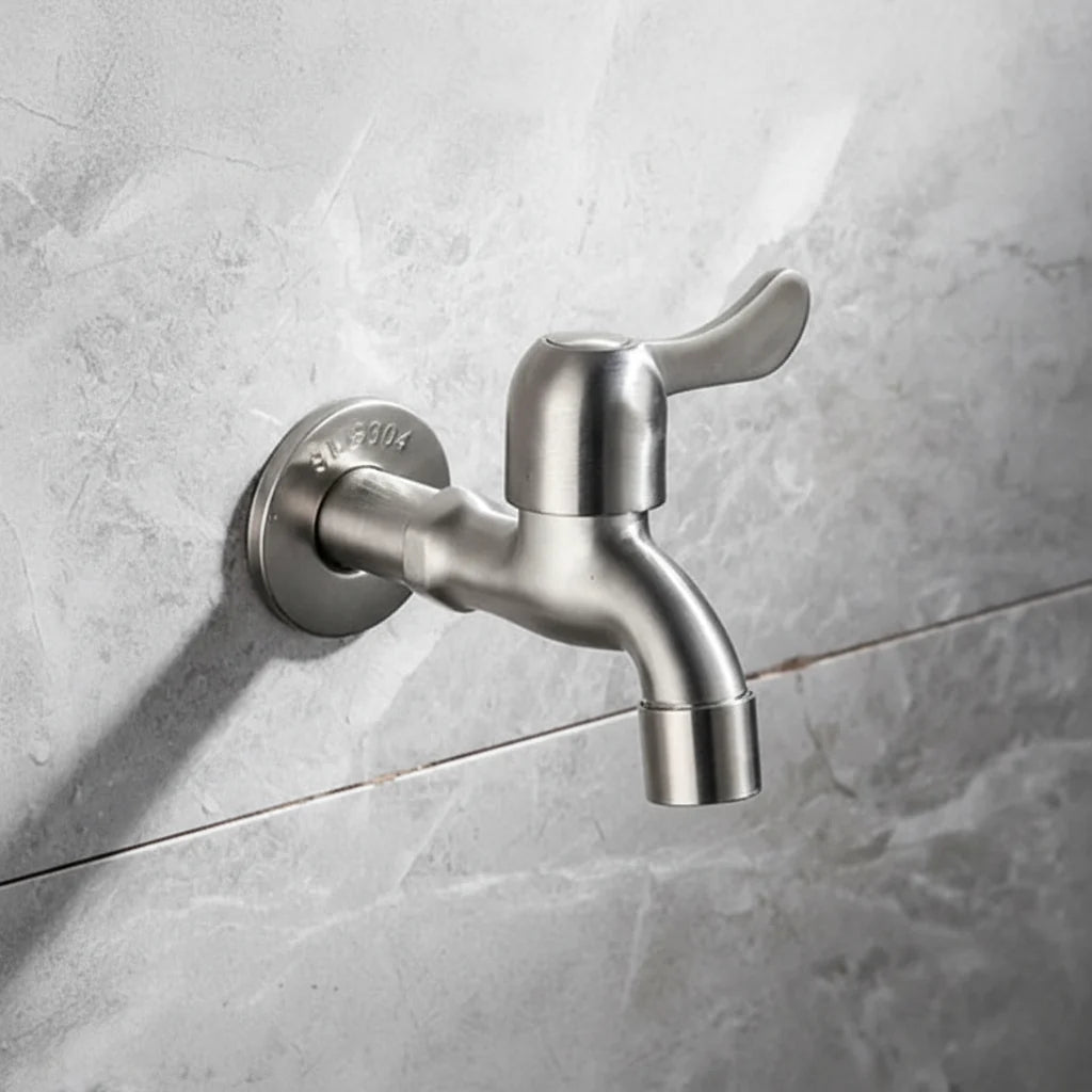 Outdoor Faucet 304 Stainless Steel Wall-Mounted Rust-Resistant