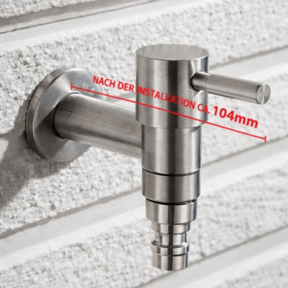 Outdoor Faucet 304 Stainless Steel Wall-Mounted Rust-Resistant