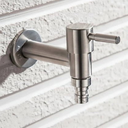 Outdoor Faucet 304 Stainless Steel Wall-Mounted Rust-Resistant