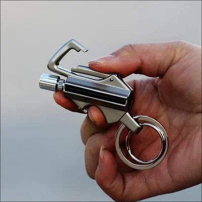 Outdoor Fire Starter Waterproof Flint Carabiner & Bottle Opener