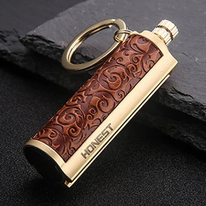 Outdoor Fire Starter Waterproof Flint Carabiner & Bottle Opener