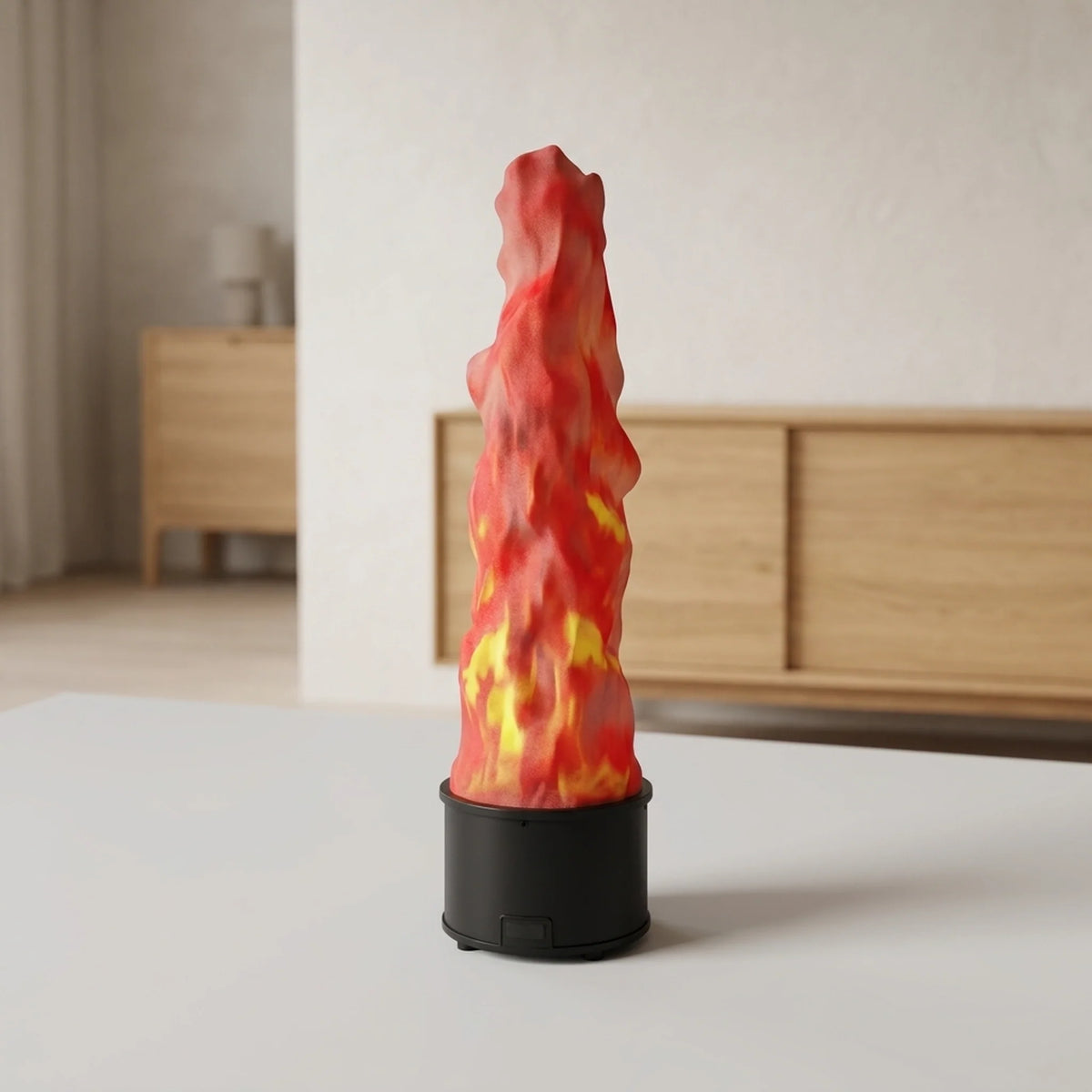 Outdoor Flame Lamp Realistic LED Rechargeable & Mains Power