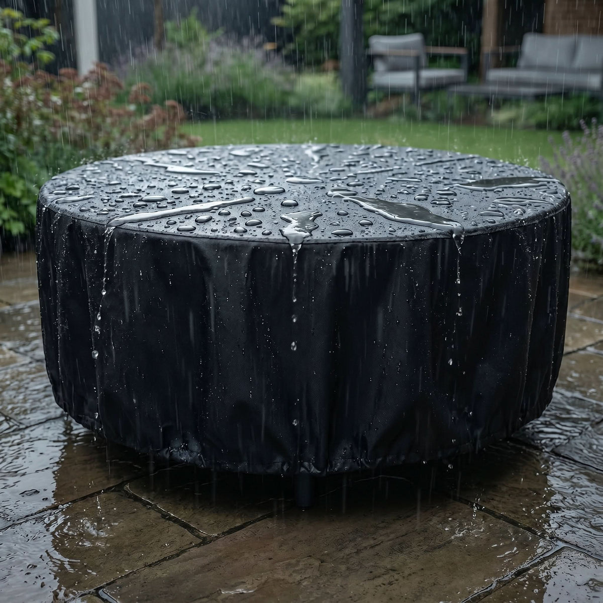 Outdoor Furniture Cover Water-Repellent & UV-Resistant Adjustable Drawstring