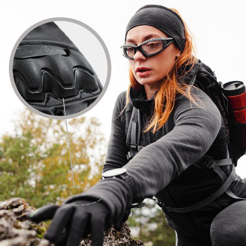 Outdoor Gloves Microfiber Palm Anti-Slip Reinforced Knuckles