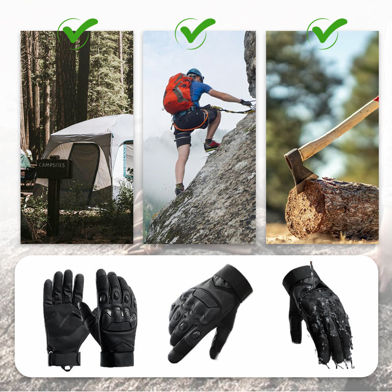 Outdoor Gloves Microfiber Palm Anti-Slip Reinforced Knuckles