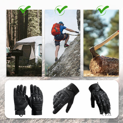 Outdoor Gloves Microfiber Palm Anti-Slip Reinforced Knuckles