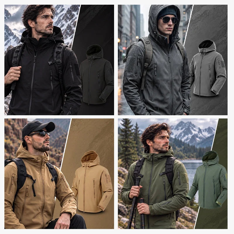 Outdoor Jacket Windproof Water-Resistant Insulated
