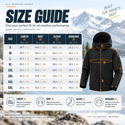 Outdoor Jacket Windproof Water-Resistant Insulated