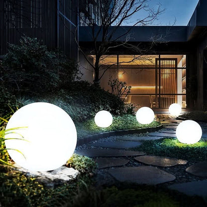 Outdoor LED Globe Light 16-Color Remote Rechargeable Waterproof