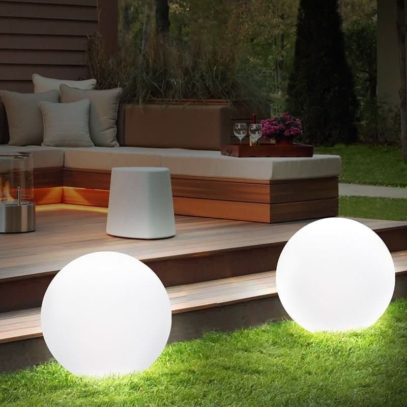 Outdoor LED Globe Light 16-Color Remote Rechargeable Waterproof