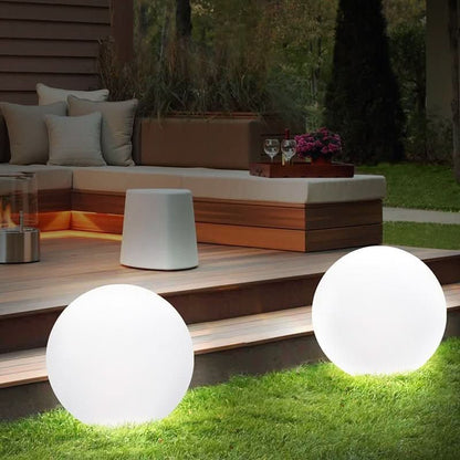 Outdoor LED Globe Light 16-Color Remote Rechargeable Waterproof