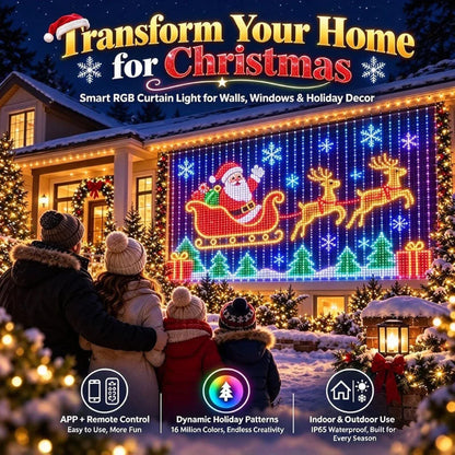 Outdoor LED Net Lights RGBIC Color-Changing Dynamic Effects