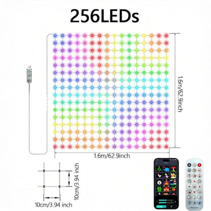 Outdoor LED Net Lights RGBIC Color-Changing Dynamic Effects