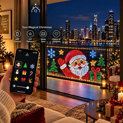 Outdoor LED Net Lights RGBIC Color-Changing Dynamic Effects