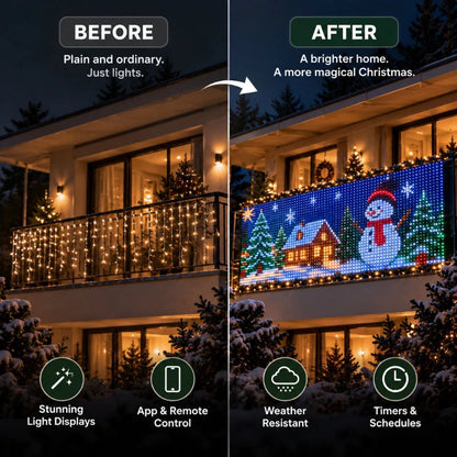 Outdoor LED Net Lights RGBIC Color-Changing Dynamic Effects