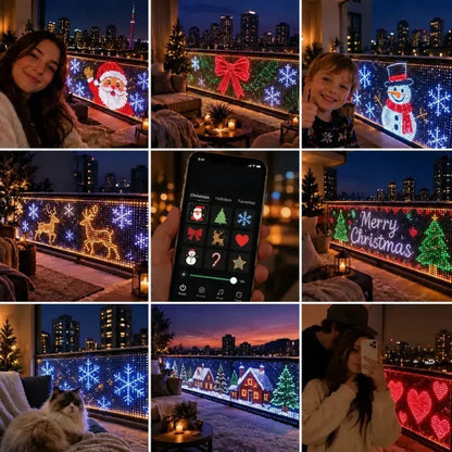 Outdoor LED Net Lights RGBIC Color-Changing Dynamic Effects