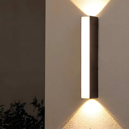 Outdoor LED Wall Sconce Up & Down Weather-Resistant Matte Black
