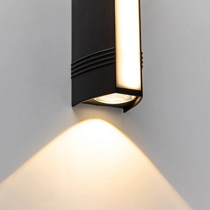 Outdoor LED Wall Sconce Up & Down Weather-Resistant Matte Black